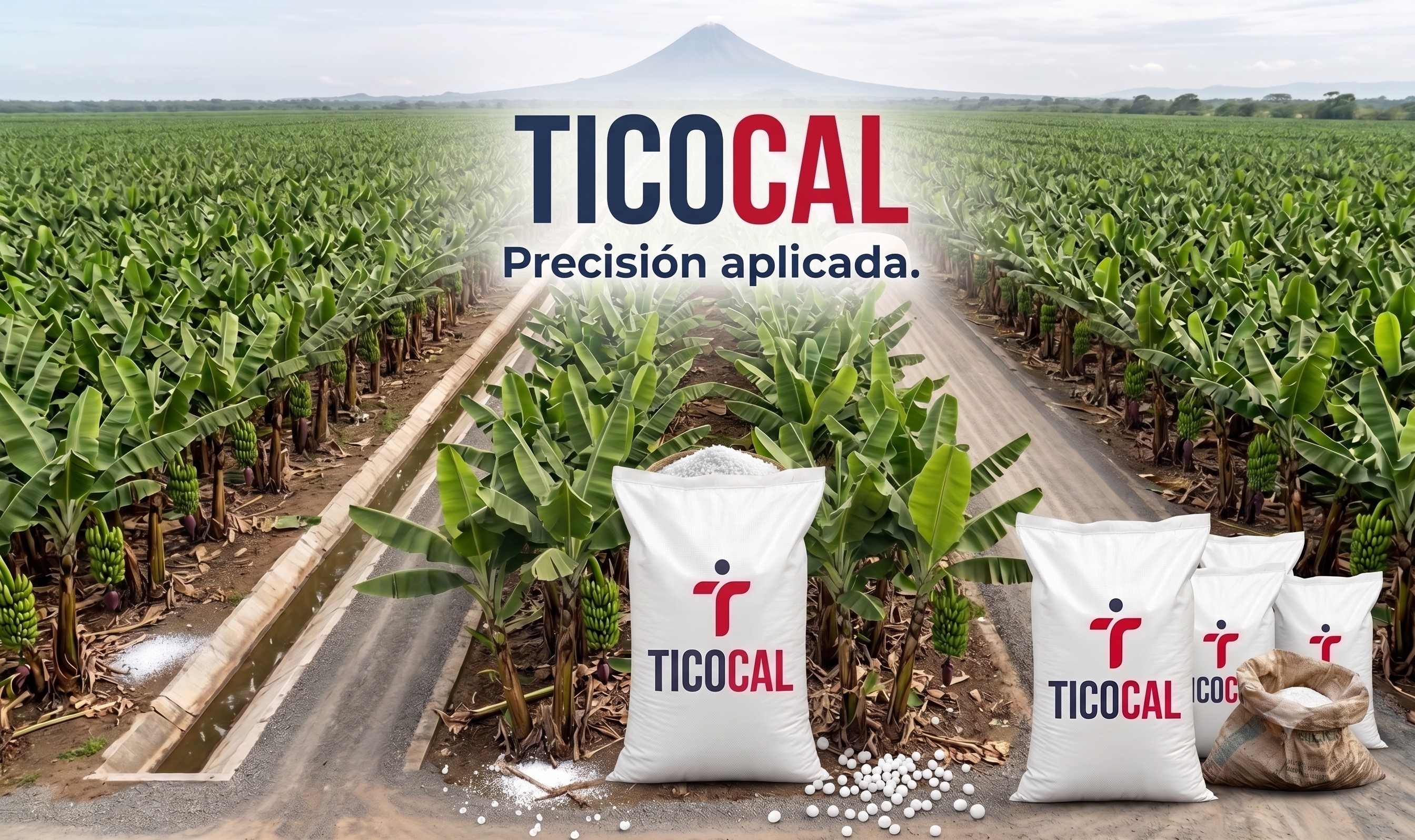 TicoCal Granular — precisión aplicada en plantaciones de banano